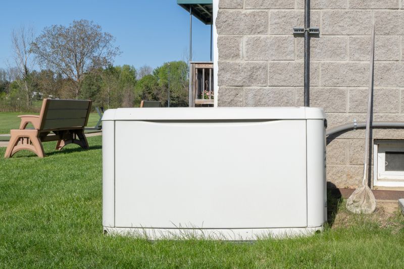 Generator in a Residential Backyard